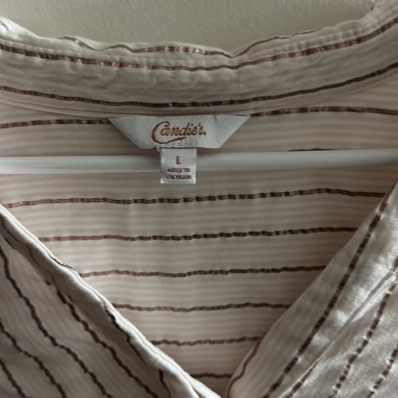 Candies long sleeve button up - Picture 3 of 5